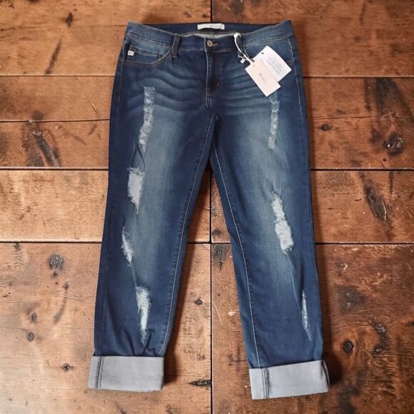 KanCan Denim - KanCan Alexandrea Ankle Jean Distressed Skinny NWT Size W13/30 Dark Wash KC8127D